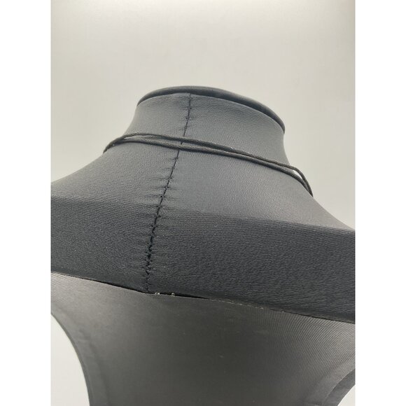 Round Pendant Necklace With Red Playboy Bunny Design On Adjustable Black Cord - Picture 4 of 4